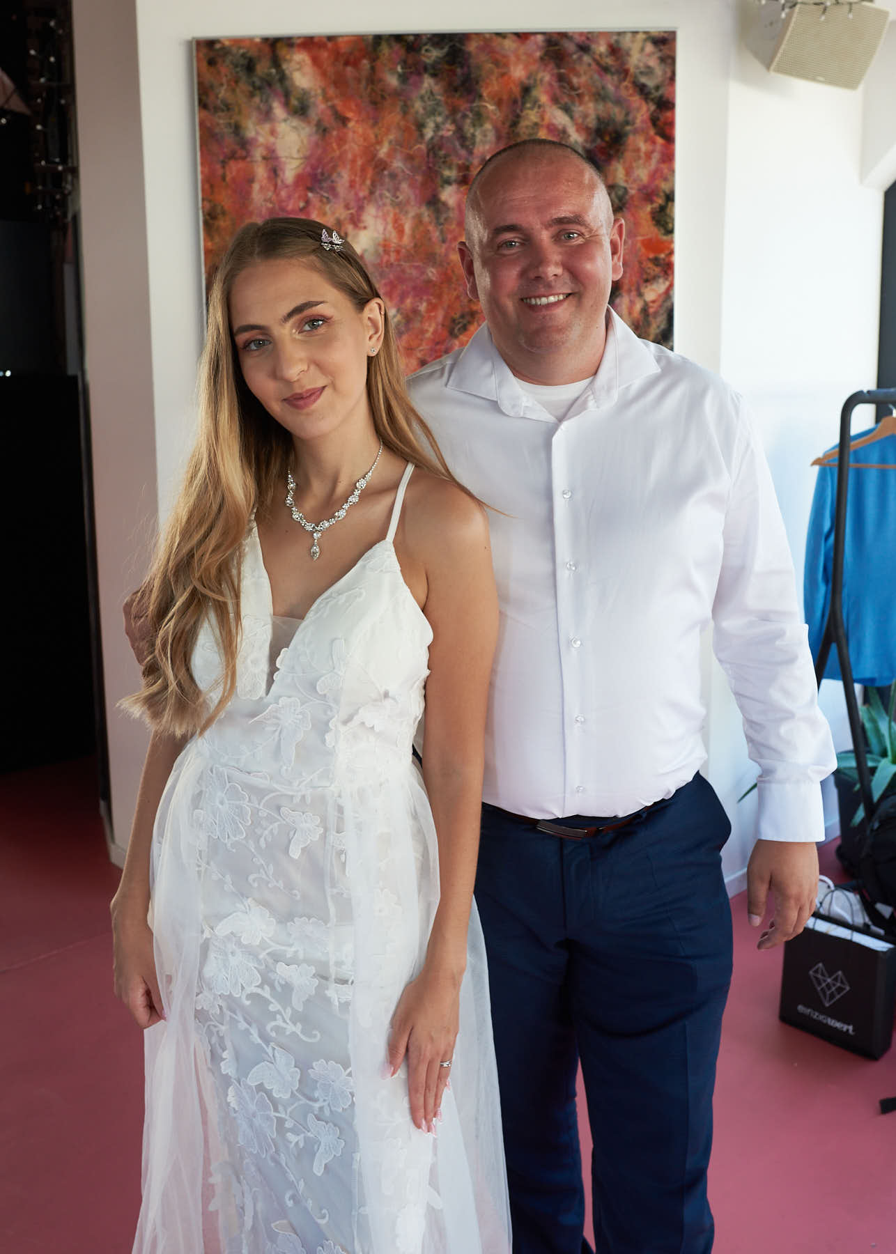 Linda mit ihrem Vater Rado | Linda with her father Rado