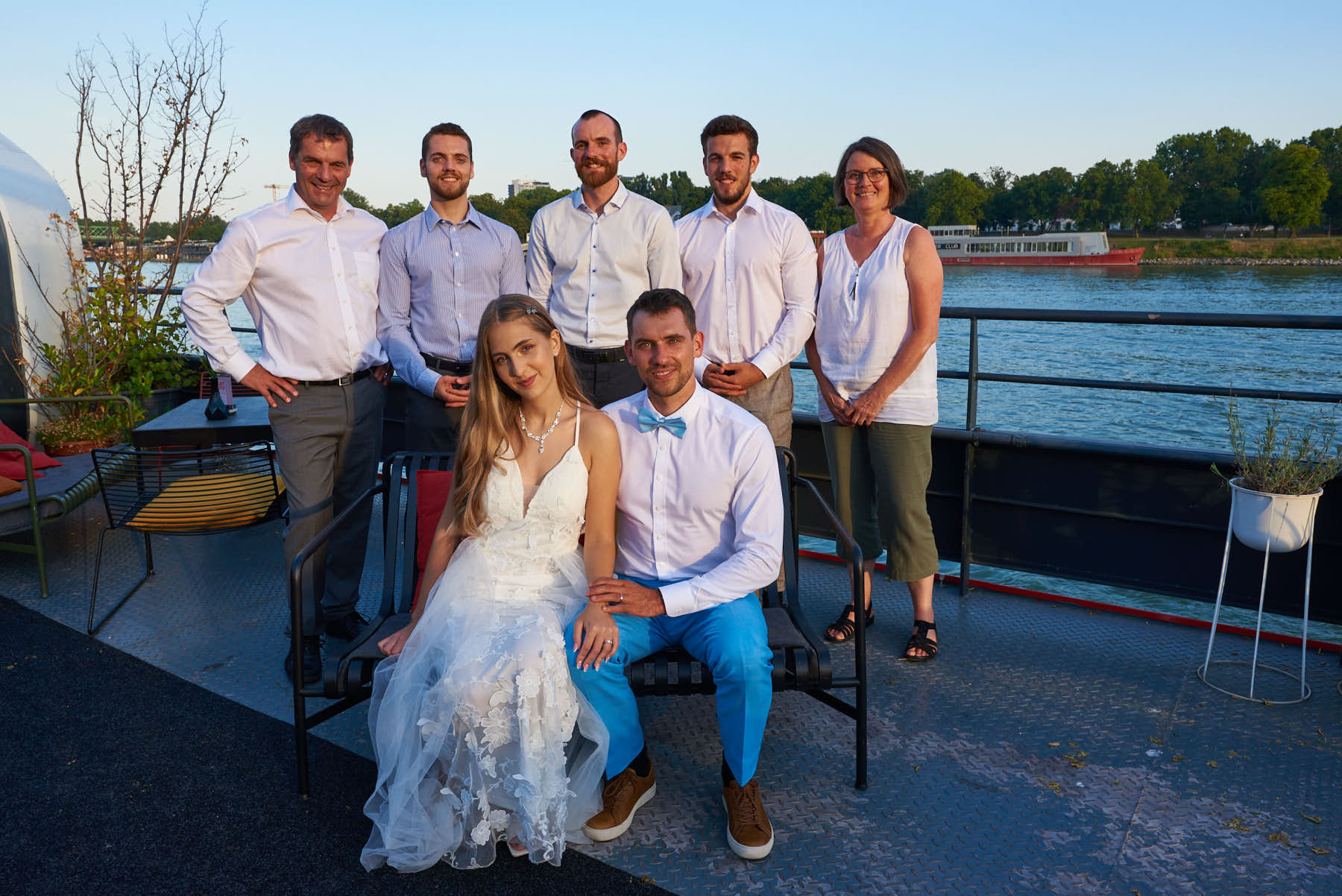 Linda & Manuel with Stefan, Jonas, Fabian, Benaja and Alexandra